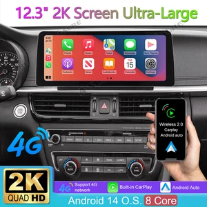 12.3'' 2K Screen For Kia Optima K5 2016-2020 CarPlay Stereo Android 14 Radio GPS - Picture 1 of 21