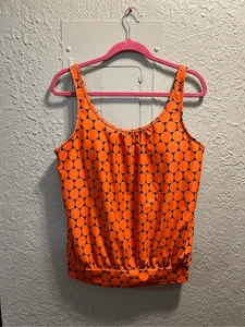 Costume da bagno donna fantasia arancione canotta taglia large - Foto 1 di 6
