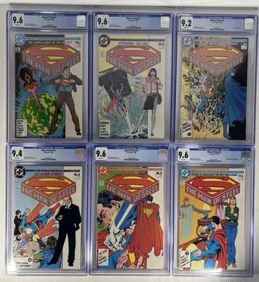 The Man of Steel #1-6 Complete Series CGC 9.2-9.6 Superman John Byrne DC 1986 WP - Image 1 of 4