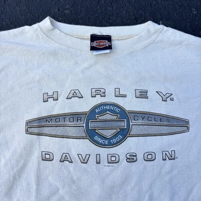 Camisa Harley Davidson vintage años 90 a rayas talla 2XL puntada única Foto 1 de 3