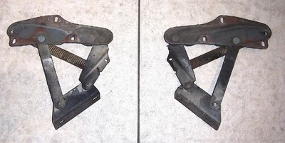 1950s Vintage Jaguar XK MK1 2.4 Litre Hood Or Trunk Hinges Pair/As Is (#JAG26) - Image 1 of 4