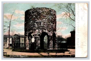 Postkarte: RI 1909 Alte Steinmühle, Newport, Rhode Island - verschickt - Bild 1 von 2