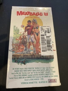 Meatballs III 3 (VHS, 1991) Patrick Dempsey Al Waxman 1987 - Picture 1 of 4