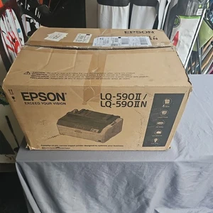 New in Open Box Epson LQ-590II 24-pin Dot Matrix Printer Monochrome - Afbeelding 1 van 4