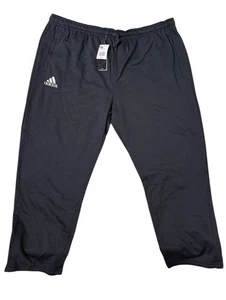 Adidas Fleece Sporthose Herren schwarz gerades Bein Komfort Freizeit Größe 3XL - Bild 1 von 10