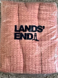 Lands End Canyon Clay 50x60 Waffle Knit Throw - Picture 1 of 5