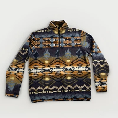 Vintage ARCTIC IMAGE Men’s Sweater SIZE: M • Aztec Tribal Print Pullover Fleece - Image 1 of 4