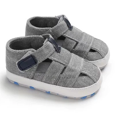 Fashion Baby Boy Soft Sole Pram Shoes Infant Toddler Summer Sandals 0-12 months  - Image 1 of 2