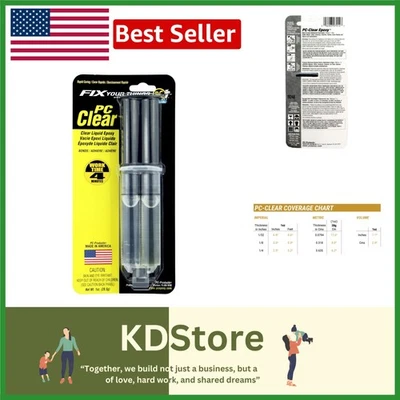 PC-Clear Clear Epoxy Adhesive – Durable, Flexible, Food-Grade Bonding - Image 1 of 4