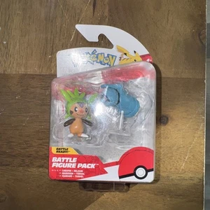 Pokemon Battle Figure Chespin & Beldum 2 Pack Action Figures - Picture 1 of 7