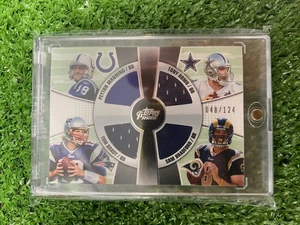 2010 Topps Primne Tom Brady / Peyton Manning / Tony Romo Jersey Card /124 - Picture 1 of 2