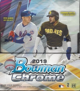 Bowman Chrome Baseball 2019 caja de pasatiempos sellada de fábrica - Imagen 1 de 1