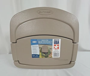 Neu Gartenschlauchhalter Aufroller bis 150 Fuß Deluxe Hangout Schlauchaufhänger taupe Haus - Bild 1 von 8
