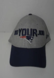 Gorra ajustada New England Patriots talla M/L New Era haz tu trabajo gris Bill Belichick - Imagen 1 de 8