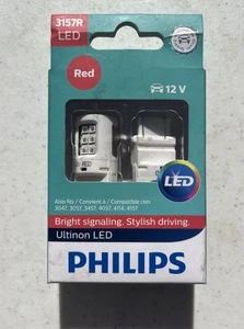 Philips Ultinon LED Light 3157 Red Two Bulbs Rear Turn Signal Lamp Park Upgrade - Bild 1 von 2