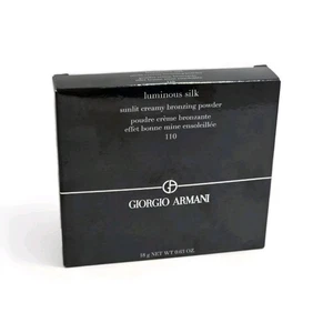 GIORGIO ARMANI BRONZER LUMINOUS SILK BRONZING POWDER in 110, NEW BOXED .63OZ - Picture 1 of 6
