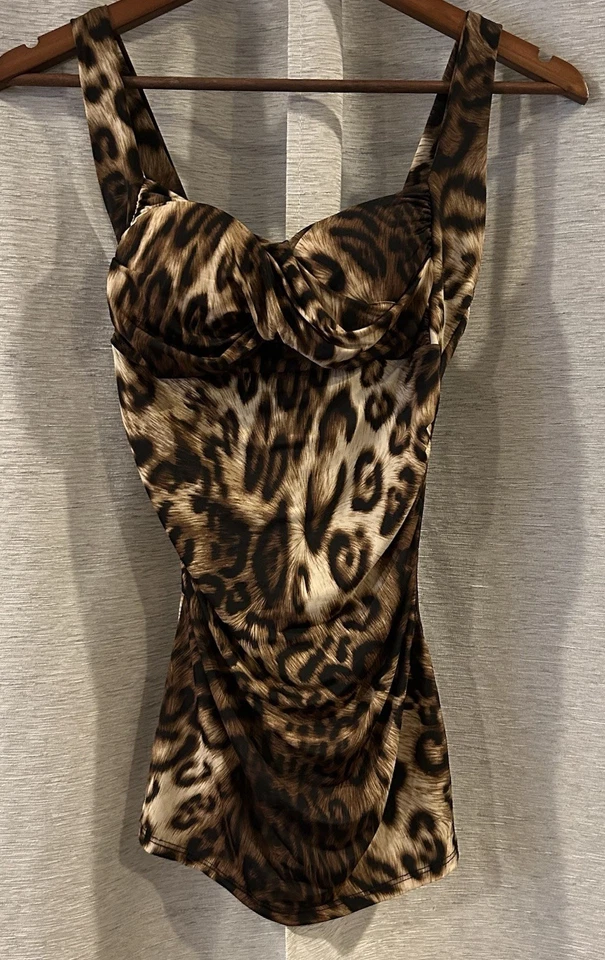 Top Cami Vintage Y2K Charlotte Russe Estampado Cheeta S Foto 1 de 4