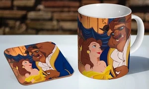 Beauty And The Beast - 11oz Tea / Coffee Mug Coaster Gift Set - Picture 1 of 1