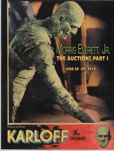Morris Everett Jr. Auction Catalog Classic Horror Movie Collectibles XLT Cond! - Picture 1 of 2