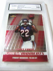 MATT FORTE BEARS 2008 TOPPS FINEST MOMENT ROOKIE RC # MF GRADO 10 - Foto 1 di 1