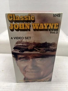 Classic John Wayne Vol 2 - 4 Video Set New Sealed Hell Town, Riders Of Destiny+ - Imagen 1 de 4
