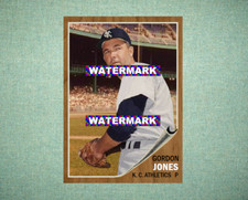 Gordon Jones Kansas City Athletics A's 1962 Style Custom Baseball Art Card