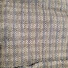 100% Pure Wool 58"w x 1 yds 28" + 12" x 29" fabric Gray with Blue Dk Gray Plaid