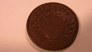 1938 B SCHWEIZER SCHWEIZ 2 RAPPEN BRONZE MÜNZE 2. WELTKRIEG ÄRA BANKFRISCH - Bild 1 von 11