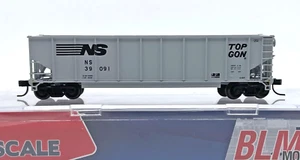 N BLMA MODELS 10089 TOPGON COAL CAR NORFOLK SOUTHERN NS # 39091 MISSING SUPPORT - Picture 1 of 2