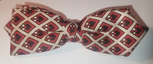 Vintage 1940/50s BEST CLIP USA Clip On BOW TIE 5" X 1-3/4" - Picture 1 of 6