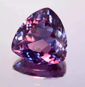 Alexandrit Trillionenschliff natürlicher 10,00 ct Farbwechsel Brasilien lose Edelstein - Bild 1 von 5