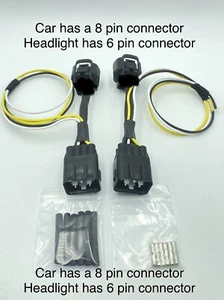 8 - 6 Pin Adapter To Use Aftermarket Headlight  Vland Ect. On Toyota 86 - Picture 1 of 4