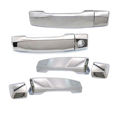 4PCS Chrome Fit for Nissan Titan 2004-2018 Exterior Outside Door Handle Set Foto 1 de 4