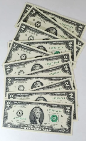 MIXED ✯UNCIRCULATED ** RARE Two Dollar Bills ✯ ** LOWEST PRICE ON SITE!! Cover