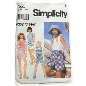 9553 Simplicity Schnittmuster Mädchen getrennt Größe 7-8-10 neu aus altem Lagerbestand - Bild 1 von 2