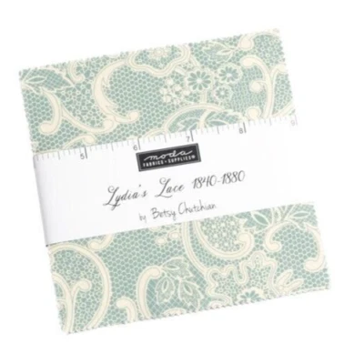 LYDIAS LACE 3 Charm Packs Betsy Chutchian Moda fabric shabby quilt sew 31680PP - Image 1 of 4