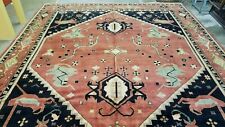 12'x15' HAND-KNOTTED ANTIQUE CAUCASIAN SERAPE HRIZE VINTAGE WOOL GEOMETRIC RUG