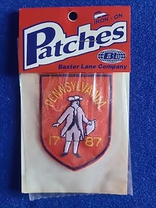 Parche de recuerdo de viaje Pennsylvania 1787 vintage planchado - Nuevo - ¡Envío gratuito! - Imagen 1 de 2