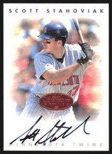 1996 Leaf Signature Scott Stahoviak #MNO   Auto Twins  1GG