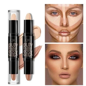 Double-head V Face Stick Highlighter Stick Concealer Pen Face Make Up Shado W1R5 - Picture 1 of 17