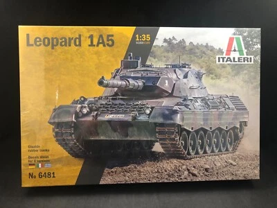 Kit Modelo Plástico Italeri Leopard 1A5 Tanque de Batalla Escala 1:35 6481 NISB Foto 1 de 4