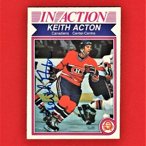 Autogrammkarte Keith Acton In Action 1982 O-Pee-Chee 180 A7 - Bild 1 von 2