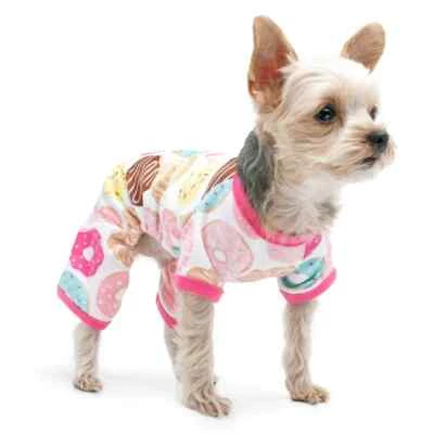 New Dogo Donut Dog Pajamas Pink Size M - Image 1 of 4