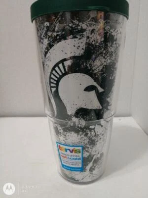 Michigan State University Tervis vaso nuevo 24 OZ, verde y blanco, Spartans MSU Foto 1 de 4