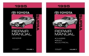 1995 Toyota Supra Shop Service Repair Manual Book Engine Drivetrain OEM - Picture 1 of 7