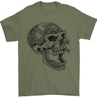 Viking Skull Symbols Mens T-Shirt 100% Cotton