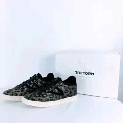 Zapatillas Mujer Tretorn Callie4 Negro Terciopelo Metálico Estampado Leopardo Imitación Piel Talla 6 Foto 1 de 4