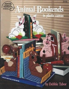 Animal Bookends in Plastic Canvas - Craft Instruction Booklet - Bild 1 von 2