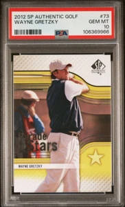 2012 SP Authentic Golf Parade of Stars #73 Wayne Gretzky PSA 10 Gem Mint Card - Bild 1 von 1