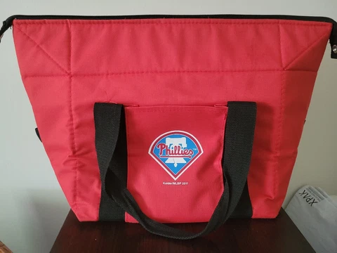 Philadelphia Phillies Insulated Cooler Bag  Red 18"L X 12"H Pre-owned Cover